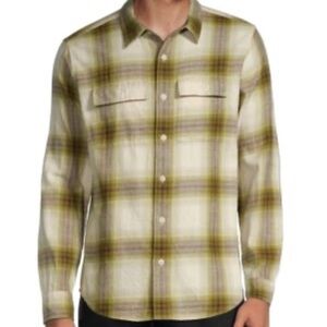 Madewell Perfect Fit Plaid Flannel Button Down Size Large